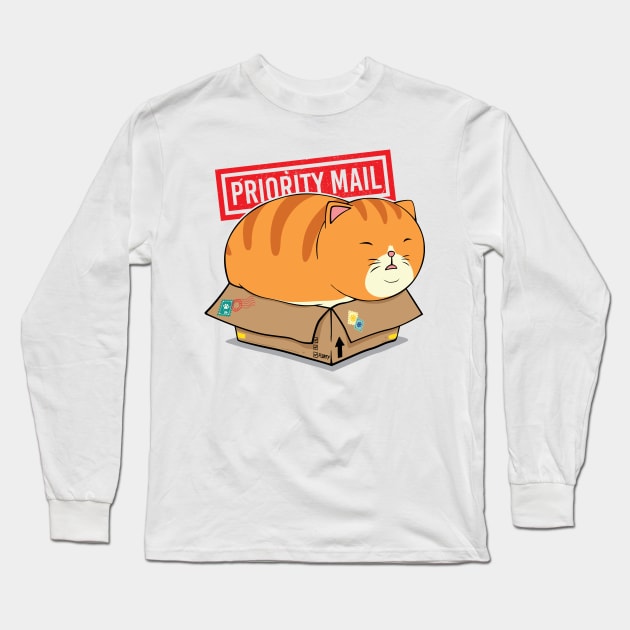 BOX CAT Long Sleeve T-Shirt by ammghazali